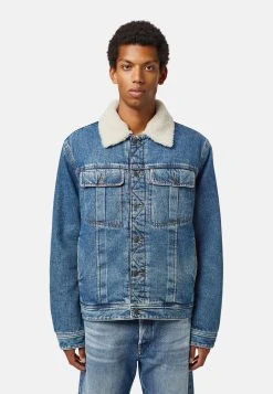 Diesel Prix Légers UNIKO - Veste en jean vestes col contrastant homme