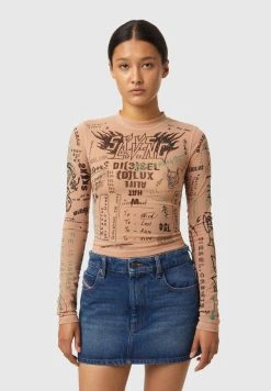 Assurance De l’Authenticité Diesel T-SIELAY - T-shirt à manches longues t-shirts et tops femme femme