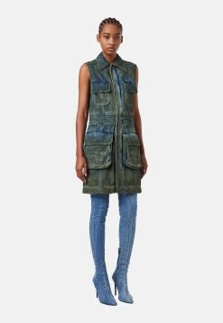 Diesel Discount En Ligne TURBY - Robe en jean robes col à revers femme -Boutique France Diesel 0823a3125aa34804a60c43096f1b1466