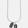 Diesel 50% Off De Vente DOUBLE DOGTAGS - Collier montres et bijoux mousqueton male