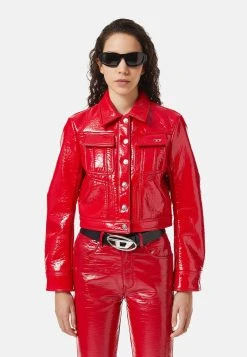 Prix Sacrifiés Diesel MAGNOLIA - Veste en similicuir vestes & blazers col à revers femme