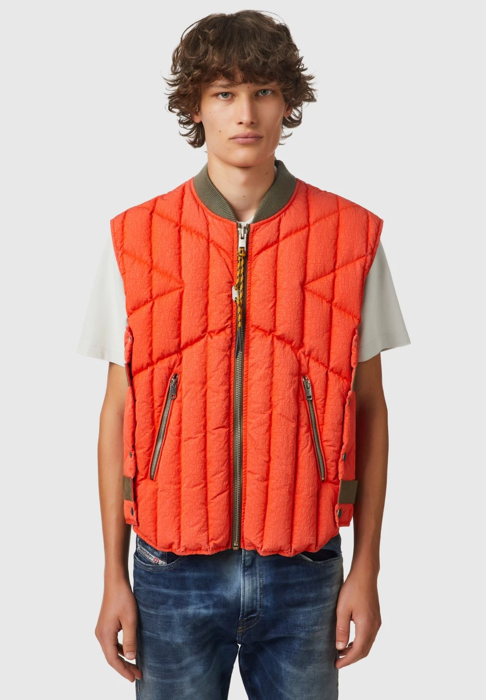 Diesel J HAW - Veste sans manches Prix Gelé vestes col officier homme 1 Diesel J HAW - Veste sans manches Prix Gelé vestes col officier homme