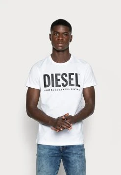 Diesel T-DIEGO-LOGO T-SHIRT - T-shirt imprimé Première Qualité t-shirts col rond male