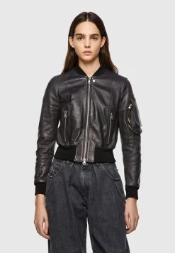 Diesel Prix De Rêve L-ELIA - Veste en cuir vestes & blazers col officier femme