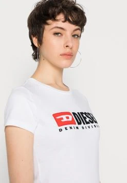 Diesel Bas Prix T-shirt imprimé t-shirts et tops col rond femme -Boutique France Diesel 17ea33c38b75413f914c58d944dd0f1b