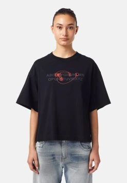 Qualité garantie 100% Diesel T-BOWXY-B - T-shirt imprimé t-shirts et tops col rond femme