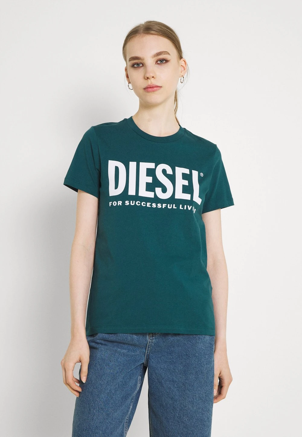 Bas Prix Diesel SILY LOGO - T-shirt imprimé t-shirts col rond female 1 Bas Prix Diesel SILY LOGO - T-shirt imprimé t-shirts col rond female