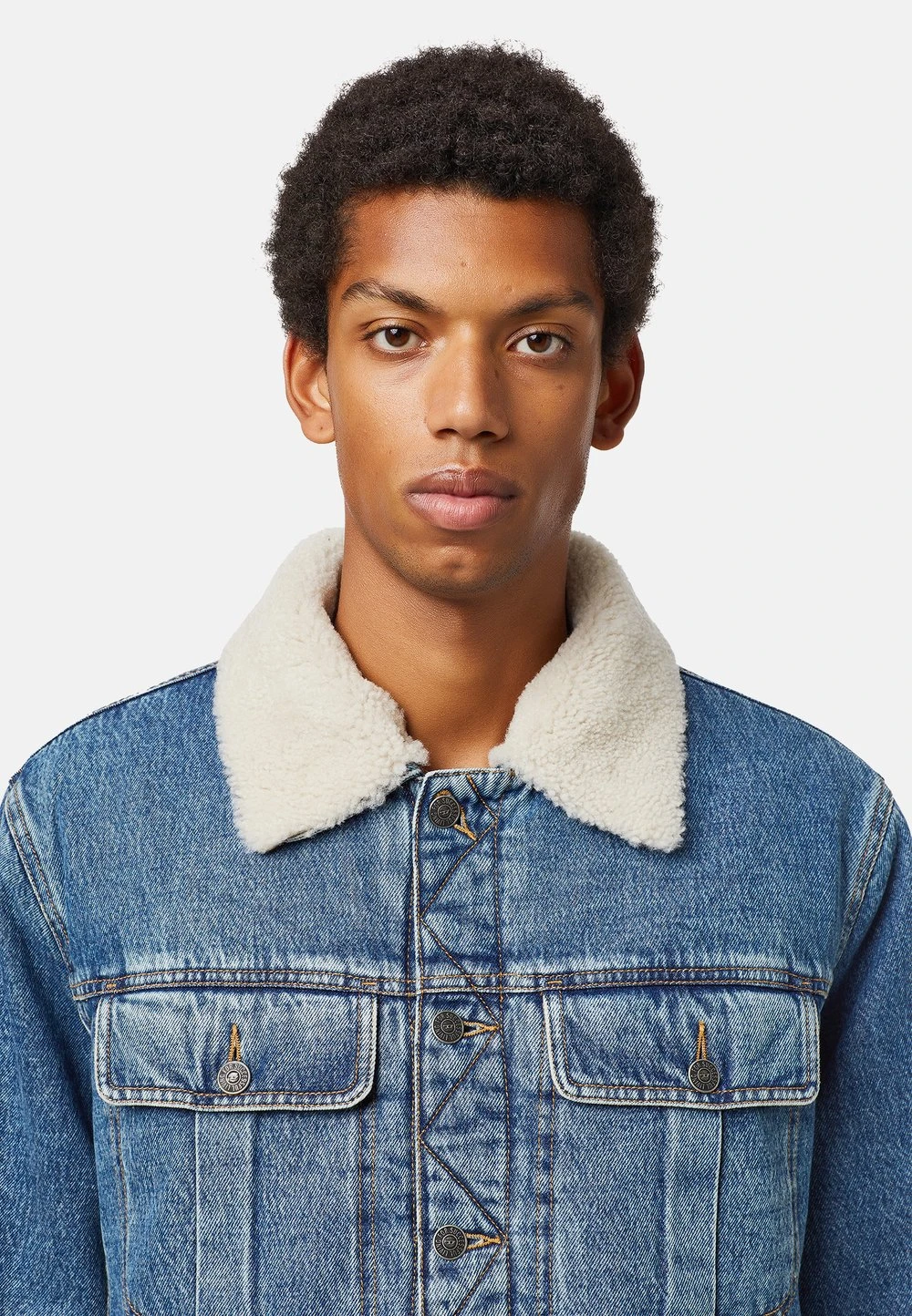 Diesel Prix Légers UNIKO - Veste en jean vestes col contrastant homme 4 Diesel Prix Légers UNIKO - Veste en jean vestes col contrastant homme – Image 4