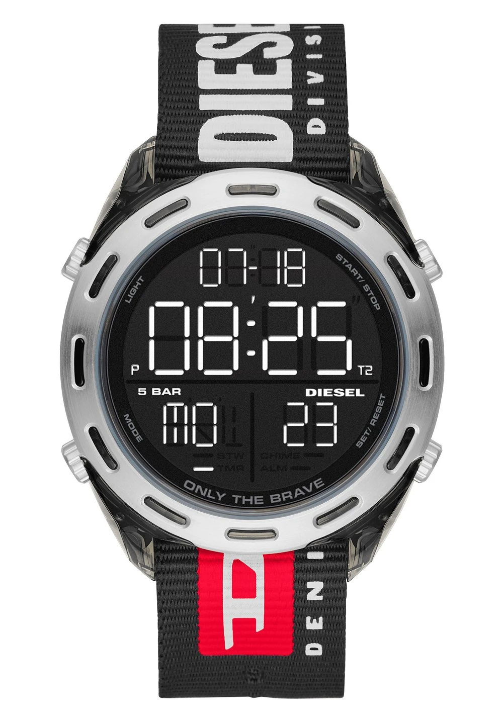 Diesel CRUSHER - Montre à affichage digital Soldes montres et bijoux boucle ardillon homme 1 Diesel CRUSHER - Montre à affichage digital Soldes montres et bijoux boucle ardillon homme