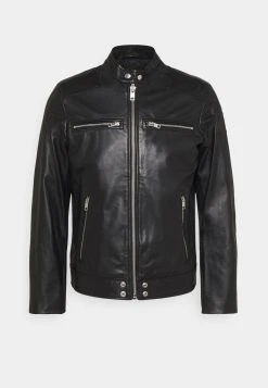 Diesel Prix De Lancement L-BOY - Veste en cuir vestes col mao male