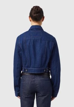 Diesel DE-LUCYSHORT-SP - Veste en jean Prix Exclusifs vestes col à revers femme -Boutique France Diesel 2637824f58dd456bba134de12f9bed7b
