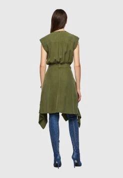 Diesel Prix Avantageux D-GIUDITTA - Robe de jour robes col en v profond femme -Boutique France Diesel 288291c86f09408eb7e92f5fcfd8cf60
