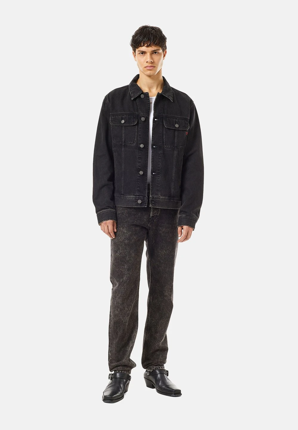 Diesel Veste en jean Prix Dégriffé vestes col à revers homme 2 Diesel Veste en jean Prix Dégriffé vestes col à revers homme – Image 2