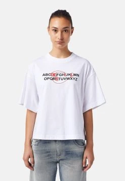 Diesel Prix Préférentiel T-BOWXY-B - T-shirt imprimé t-shirts et tops col rond femme