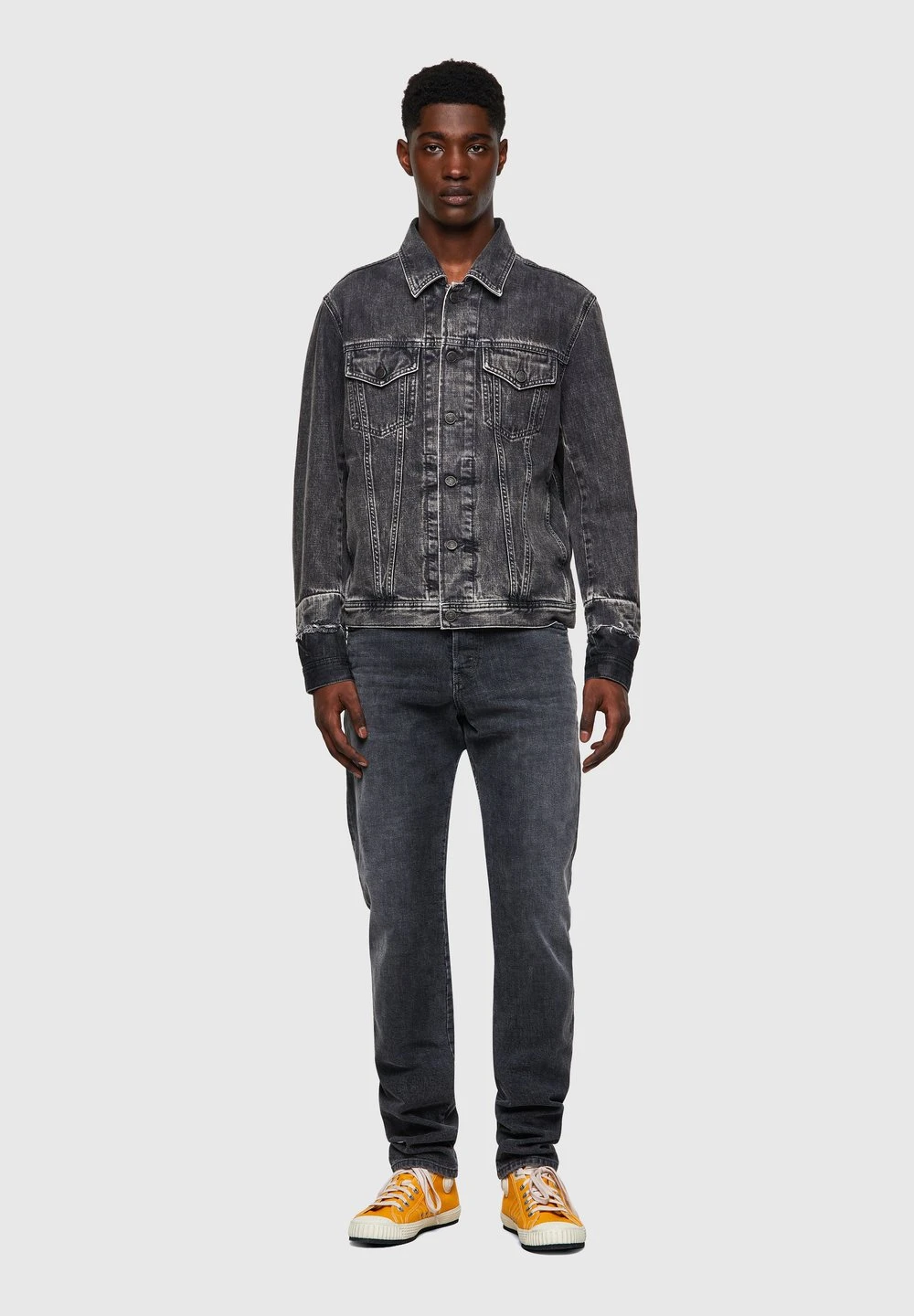 Diesel Veste en jean Se Vend Bas Prix vestes col à revers homme 2 Diesel Veste en jean Se Vend Bas Prix vestes col à revers homme – Image 2