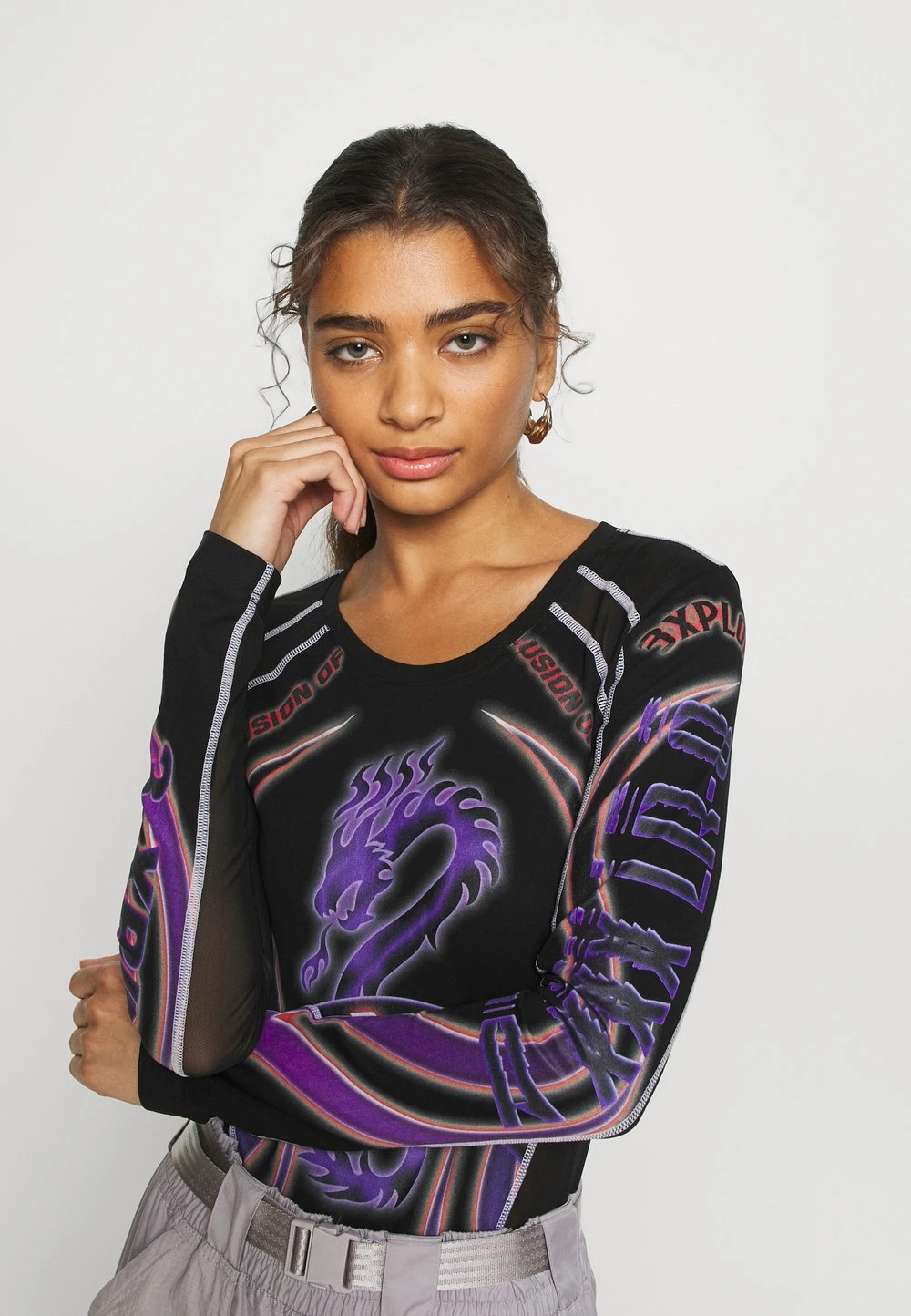 Petit Prix Diesel T-TALLI TANK TOP - T-shirt à manches longues t-shirts et tops col rond femme 4 Petit Prix Diesel T-TALLI TANK TOP - T-shirt à manches longues t-shirts et tops col rond femme – Image 4