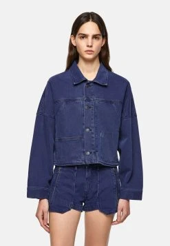 Qualité Garantie Diesel DE-JALYN - Veste en jean vestes col à revers femme