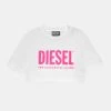 Diesel LOGO CROPPED - T-shirt imprimé Prix Réduit t-shirts col rond enfant