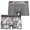 Diesel En Remise UMBX DAMIEN 2ER PACK - Shorty sous-vêtements & chaussettes élastiquée homme