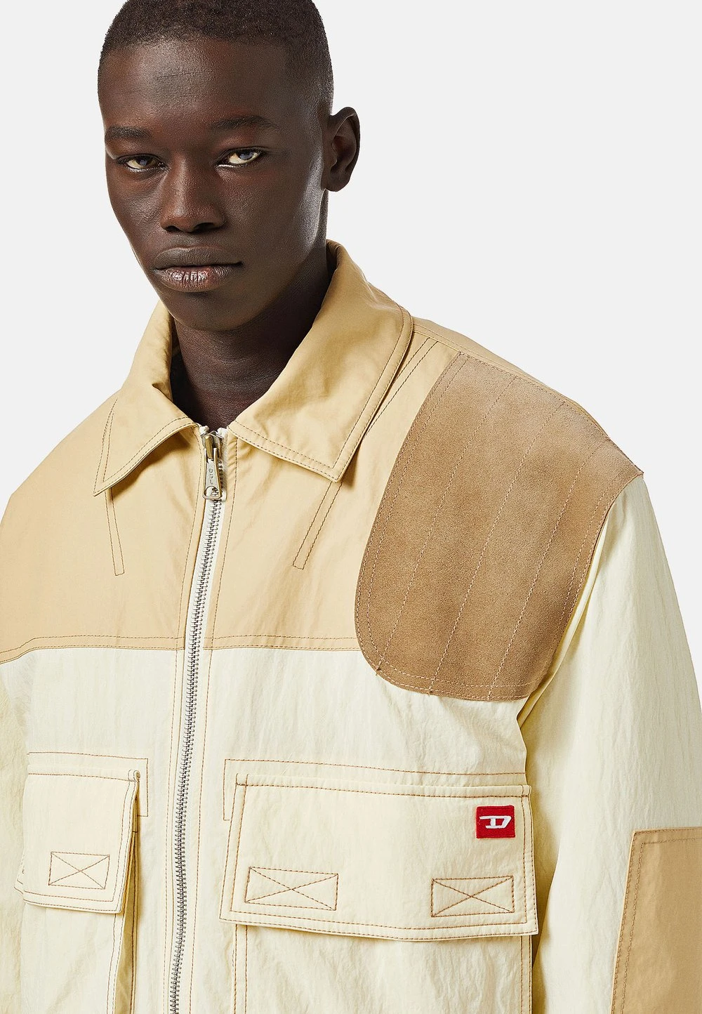 Diesel Rabais J TECH - Veste mi-saison vestes col à revers homme 4 Diesel Rabais J TECH - Veste mi-saison vestes col à revers homme – Image 4