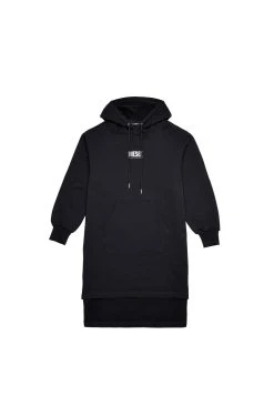 Diesel D-ILSE-SMALLOGO - Robe de jour Bas Prix robes capuche femme -Boutique France Diesel 594cd0c9eb674a6593c45176f3fcd6a7