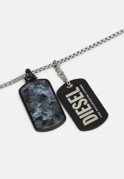 Diesel 50% Off De Vente DOUBLE DOGTAGS - Collier montres et bijoux mousqueton male -Boutique France Diesel 5a4c2bcd11c14af4ad409b24d89ededd