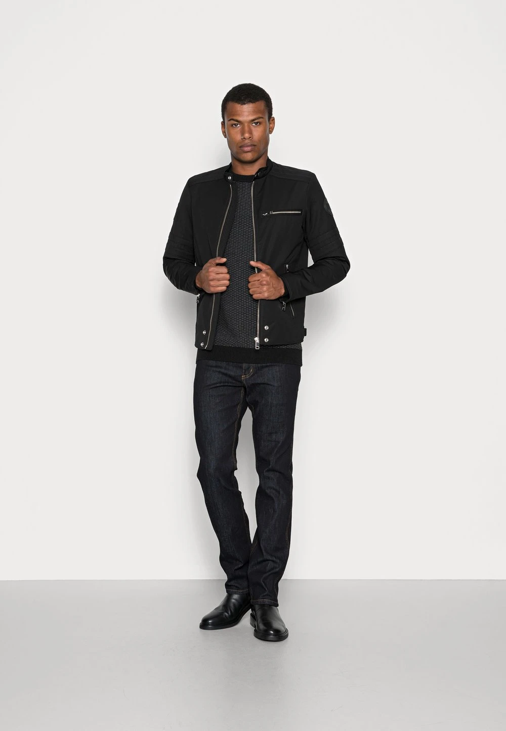 Diesel En promotion J-GLORY JACKET - Veste légère vestes col mao male 2 Diesel En promotion J-GLORY JACKET - Veste légère vestes col mao male – Image 2