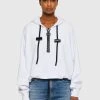 Diesel F-CROPPY - Sweat à capuche Bas Prix pulls et gilets femme femme