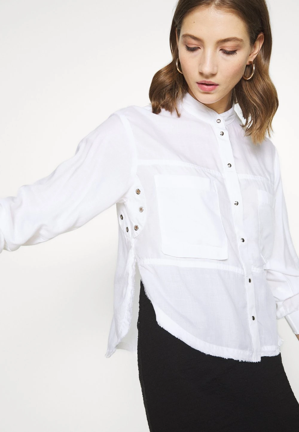 Assurance De l’Authenticité Diesel C-SUPER-E - Chemisier chemises & blouses col mao femme 4 Assurance De l’Authenticité Diesel C-SUPER-E - Chemisier chemises & blouses col mao femme – Image 4