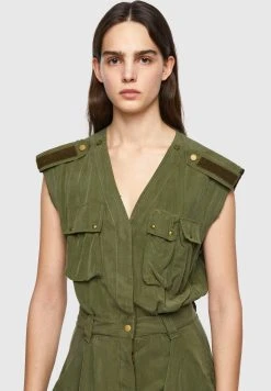 Diesel Prix Avantageux D-GIUDITTA - Robe de jour robes col en v profond femme -Boutique France Diesel 76ddb2e884dd4f12b7cd37833697b47f