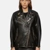 Diesel Prix Sympa EDMEA - Veste en cuir vestes col revers femme