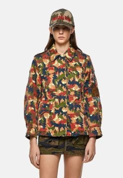 Diesel Produit de première qualité G-CLAUDIA-CMF - Veste mi-saison vestes col à revers femme