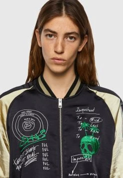 Qualité garantie 100% Diesel G-FRANK-HB - Blouson Bomber vestes col officier femme -Boutique France Diesel 88b412e9f7e9434bb4edea8074aa3e95