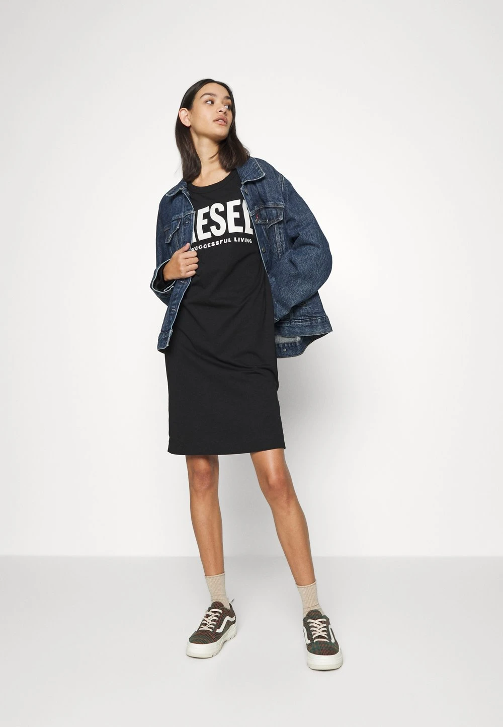 Diesel Rabais WALKY ECOLOGO - Robe de jour robes col rond female 2 Diesel Rabais WALKY ECOLOGO - Robe de jour robes col rond female – Image 2