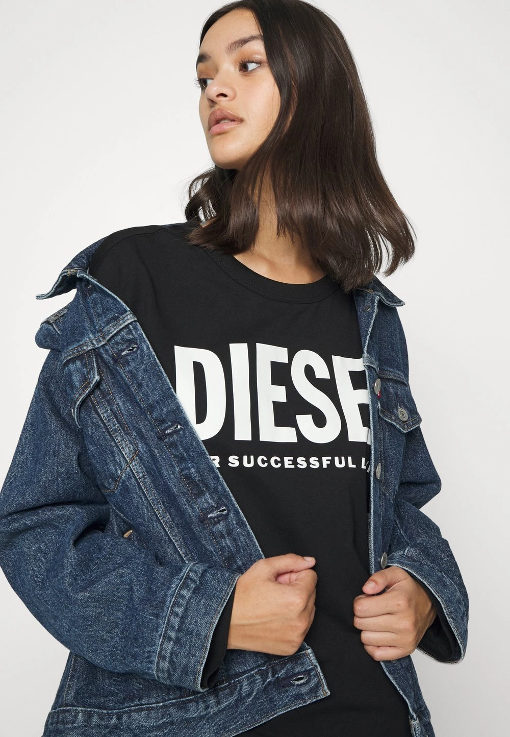 Diesel Rabais WALKY ECOLOGO - Robe de jour robes col rond female 4 Diesel Rabais WALKY ECOLOGO - Robe de jour robes col rond female – Image 4