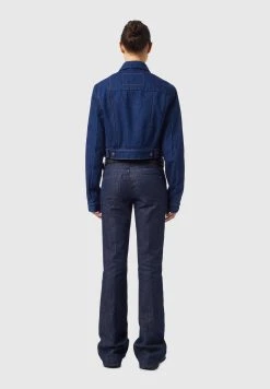 Diesel DE-LUCYSHORT-SP - Veste en jean Prix Exclusifs vestes col à revers femme -Boutique France Diesel 896202b6192b4fa0b42e0a3d526ff8e7