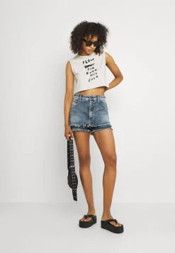 Diesel DE-MAAT-SP - Short en jean Plus Bas Prix De Vente jeans haute female -Boutique France Diesel 9049e8eaf75e40769034749b520f1dcb