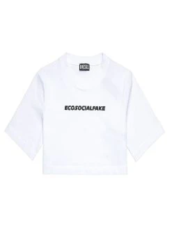 Diesel T-RECROP - T-shirt imprimé Faible Prix t-shirts et tops col rond femme -Boutique France Diesel 97eb0404026a4ed08e6ff22928628c21