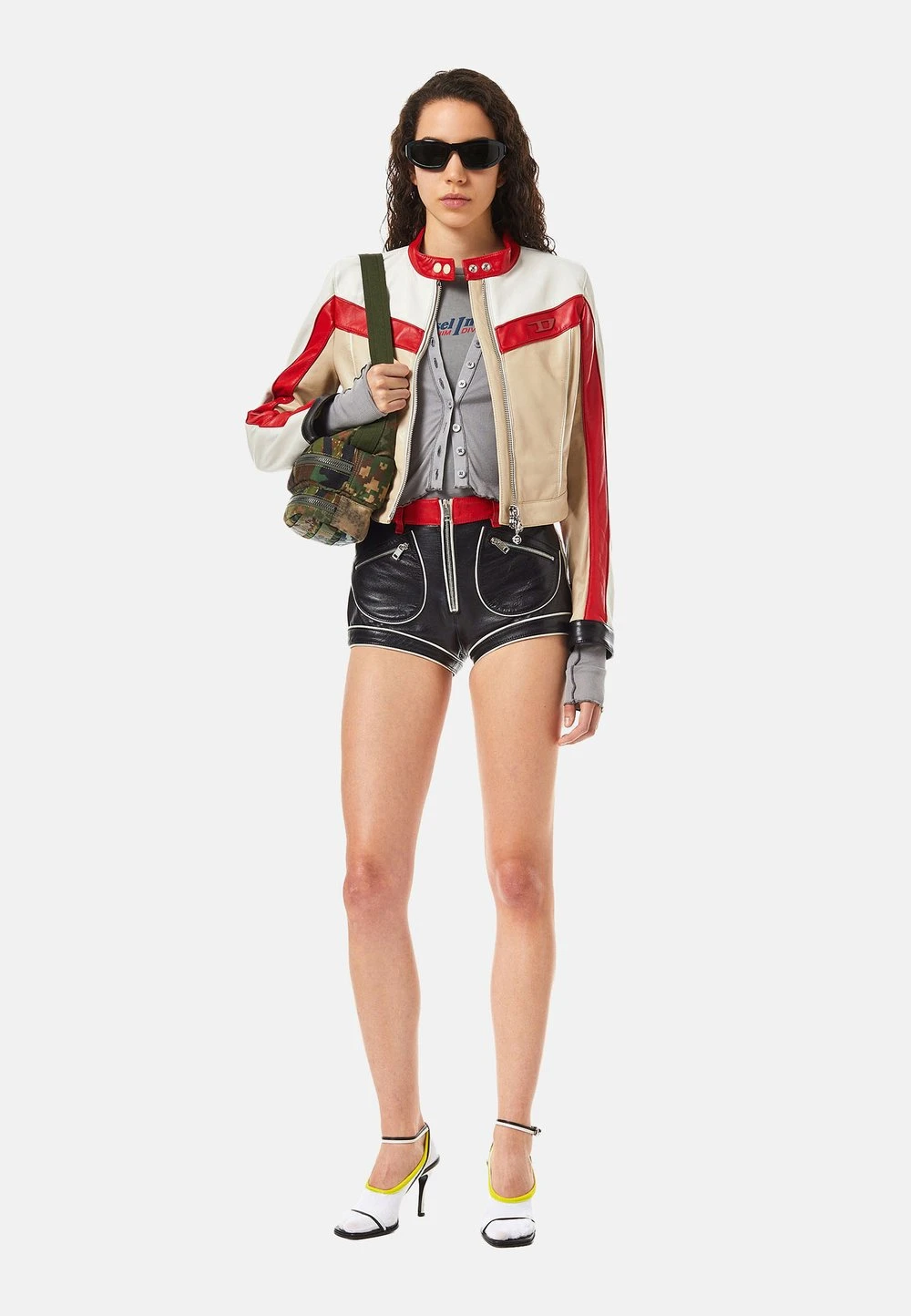 Diesel FRESIA - Veste en cuir Faible Prix vestes & blazers col officier femme 2 Diesel FRESIA - Veste en cuir Faible Prix vestes & blazers col officier femme – Image 2