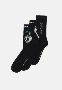 Diesel SKM-RAY-THREEPACK 3 PACK - Chaussettes Prix Bradés sous-vêtements & chaussettes imprimé homme -Boutique France Diesel a144de23a6e94f8aa1ad2ef3767f8496