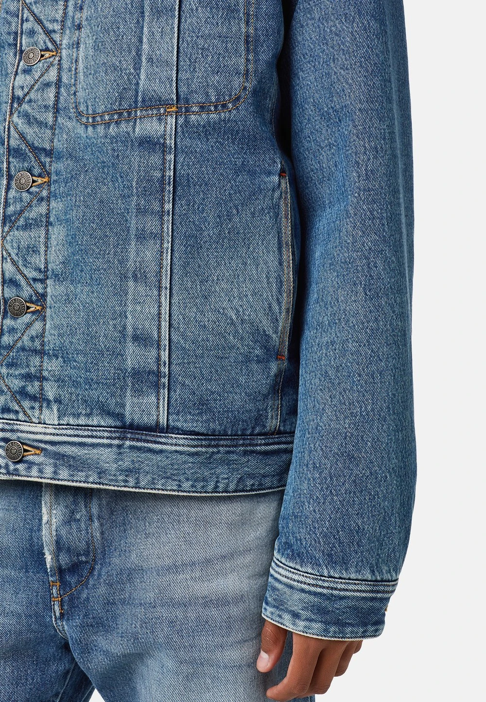 Diesel Prix Légers UNIKO - Veste en jean vestes col contrastant homme 3 Diesel Prix Légers UNIKO - Veste en jean vestes col contrastant homme – Image 3