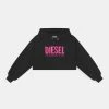 Soldes Diesel LOGO CROPPED - Sweatshirt pulls et gilets capuche enfant