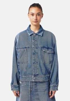Prix De Lancement Diesel Veste en jean vestes col à revers femme