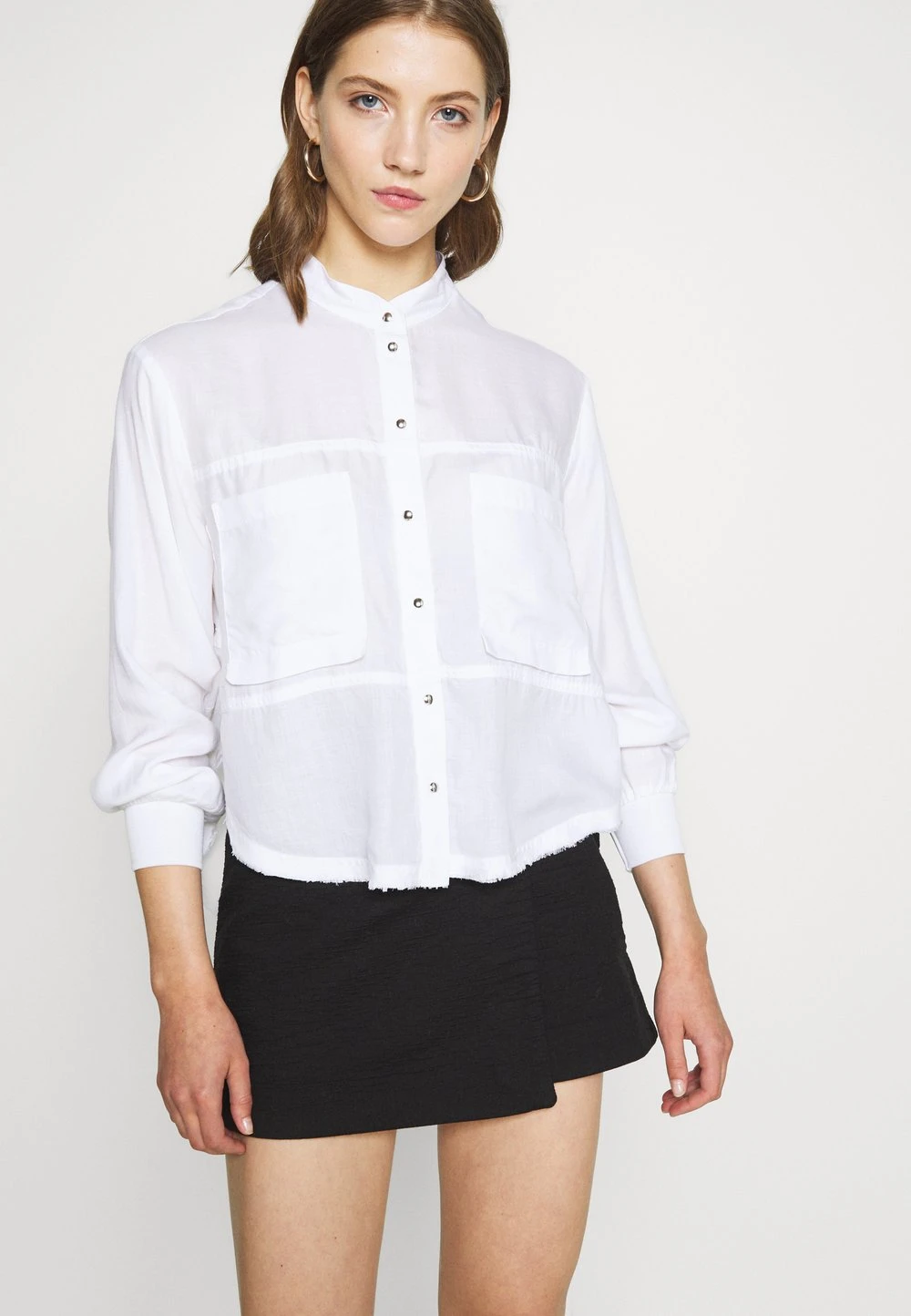 Assurance De l’Authenticité Diesel C-SUPER-E - Chemisier chemises & blouses col mao femme 1 Assurance De l’Authenticité Diesel C-SUPER-E - Chemisier chemises & blouses col mao femme