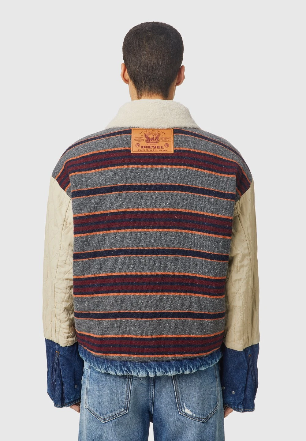 Prix Distinctifs Diesel Veste en jean vestes col contrastant homme 3 Prix Distinctifs Diesel Veste en jean vestes col contrastant homme – Image 3