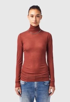 Diesel Pas Cher T-PAENOCK - Sweatshirt pulls et gilets col montant femme