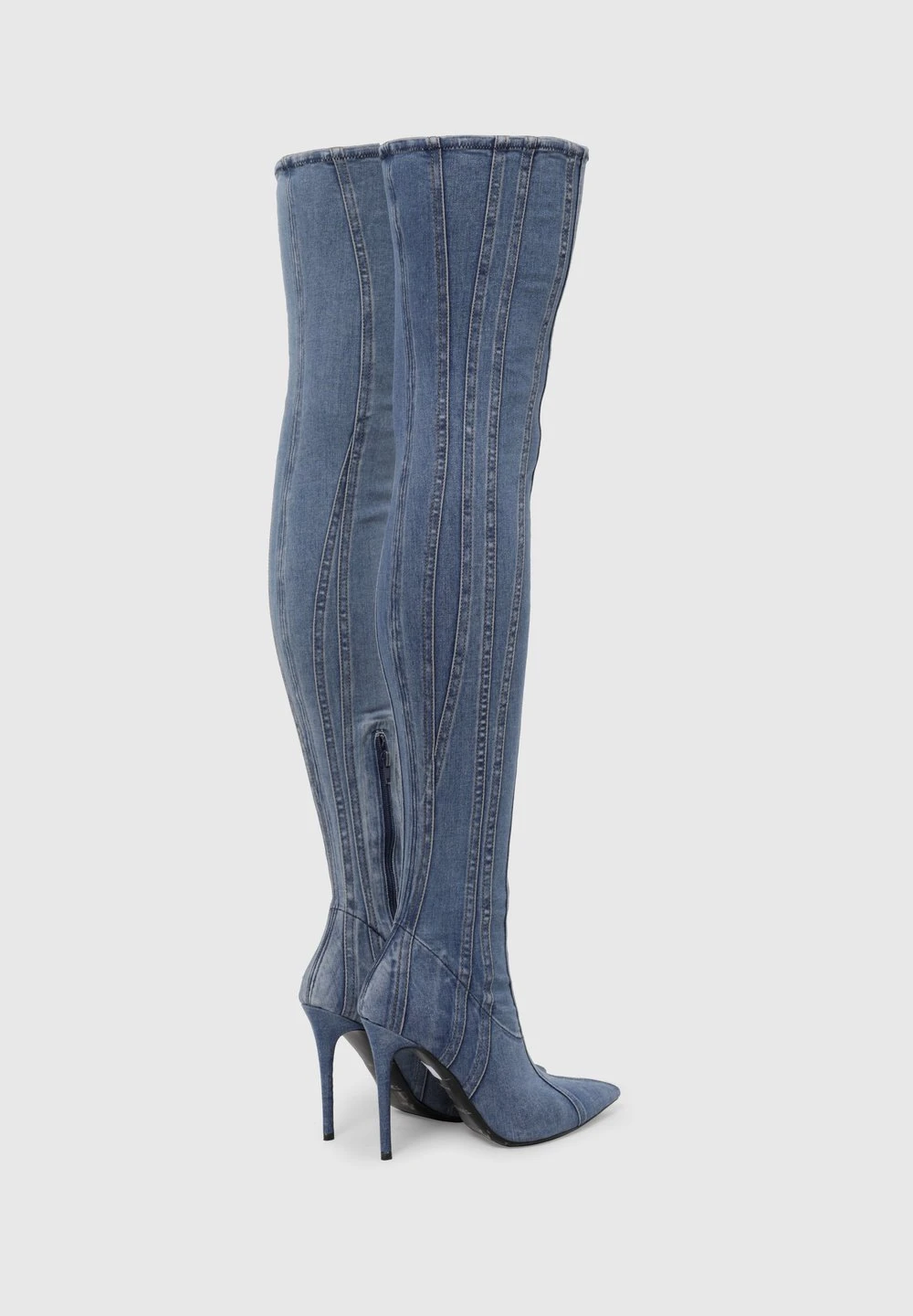 Diesel YUCCA - Cuissardes Prix Affortable bottes pointu femme 2 Diesel YUCCA - Cuissardes Prix Affortable bottes pointu femme – Image 2