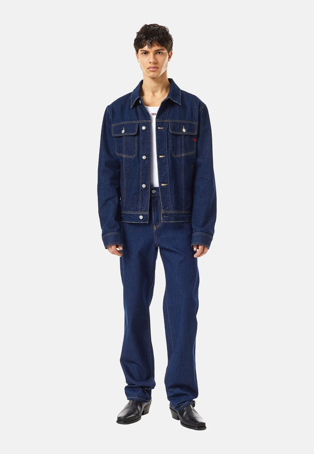 Diesel Prix Distinctifs Veste en jean vestes col à revers homme 2 Diesel Prix Distinctifs Veste en jean vestes col à revers homme – Image 2