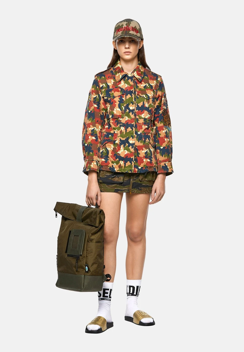 Diesel Produit de première qualité G-CLAUDIA-CMF - Veste mi-saison vestes col à revers femme 2 Diesel Produit de première qualité G-CLAUDIA-CMF - Veste mi-saison vestes col à revers femme – Image 2