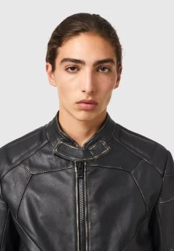 Qualité garantie 100% Diesel L TEAM - Veste en cuir vestes col officier homme 8 Qualité garantie 100% Diesel L TEAM - Veste en cuir vestes col officier homme -Boutique France Diesel d7ecc1400d304d3f8c9cfde3f3acd40b